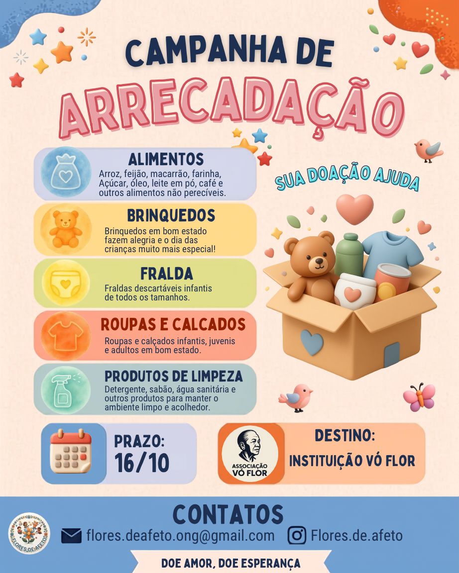 Ação e parcerias da Flores de Afeto