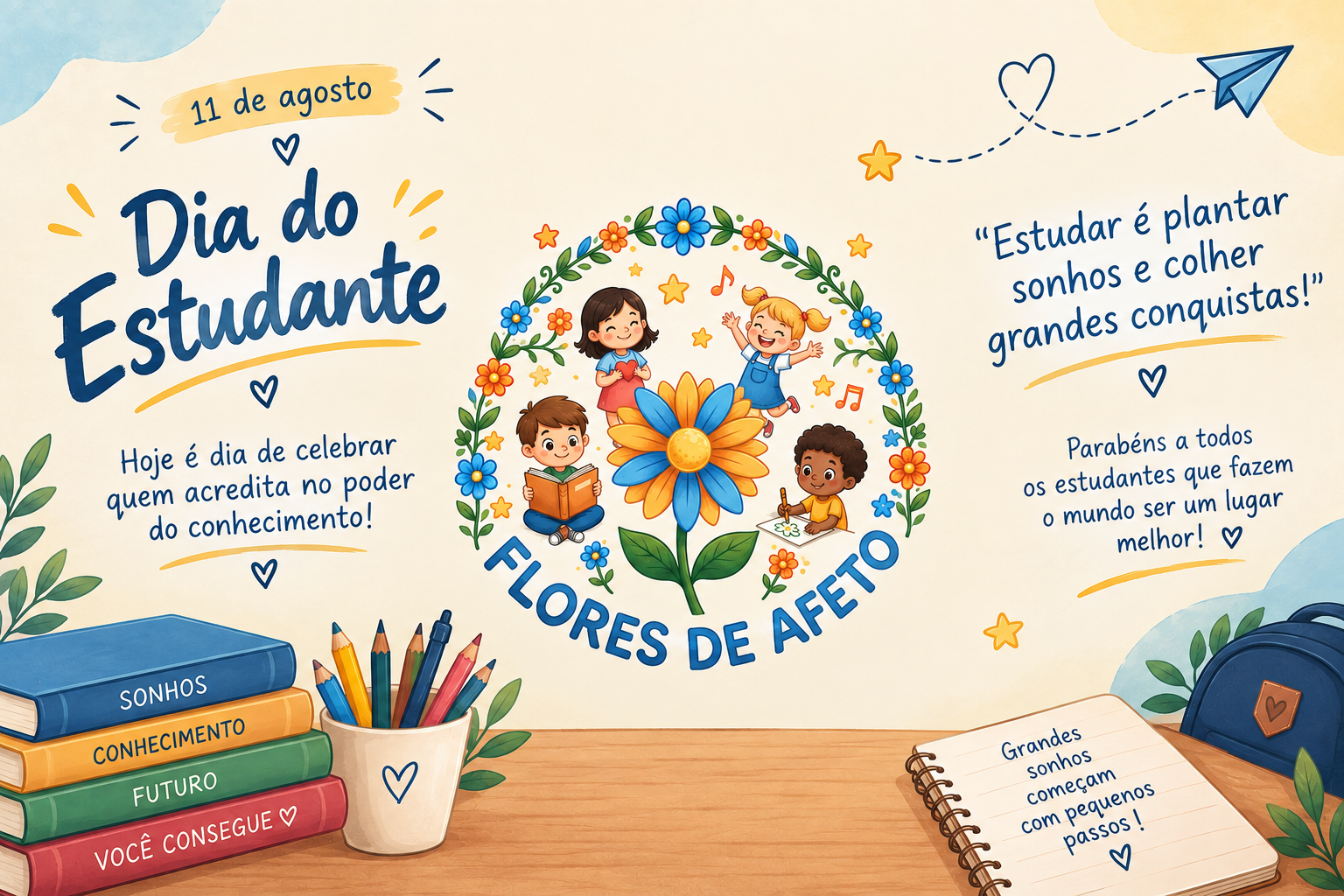 Ação educativa da Flores de Afeto